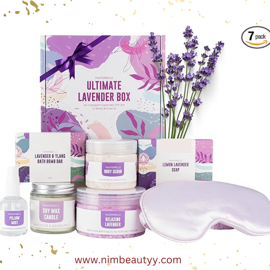 Pamper Gift Set for Women, Lavender Relaxation Care Package